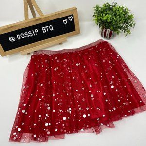 HOLIDAY TULLE SPARKLE TUTU  SIZE M (7-8)